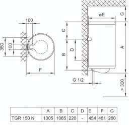 Водонагрівач Tiki Prime M 150V9 (700174): 2
