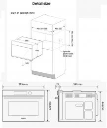 Духова шафа електрична Samsung NQ5B4353FBK/WT: 6