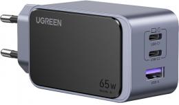 Мережевий зарядний пристрій Ugreen X553 Nexode S USB-A+2xUSB-C 65W GaN Tech Fast Charger Space Gray (UGR-35042): 1