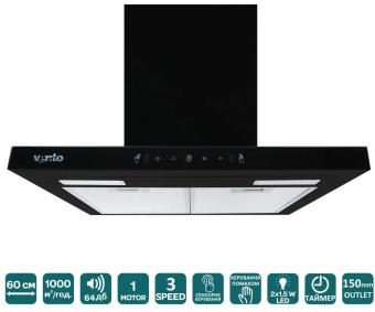 Витяжка VENTOLUX ITALIA 60 BG/BK (1000) TC MS: 2