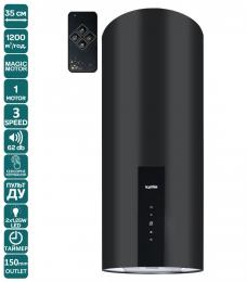Витяжка VENTOLUX ISOLA CILINDRO 35 BK (1200) TRC MM: 2