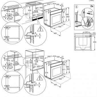 Духова шафа електрична Electrolux EOB8S38X: 4