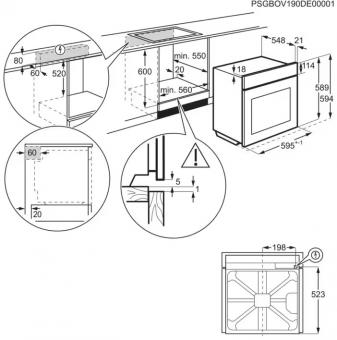 Духова шафа електрична Electrolux LOE8F38V: 4