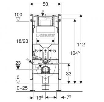 Інсталяція GEBERIT DUOFIX SIGMA для унітазу 111.300.00.6: 2