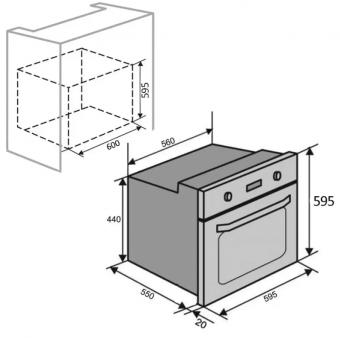 Духова шафа електрична VENTOLUX MONTE CARLO 6 RTC (X): 6