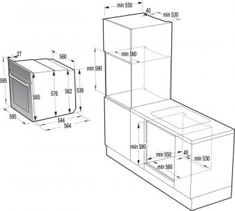 Духова шафа електрична Gorenje BOS6737E20FBG: 5