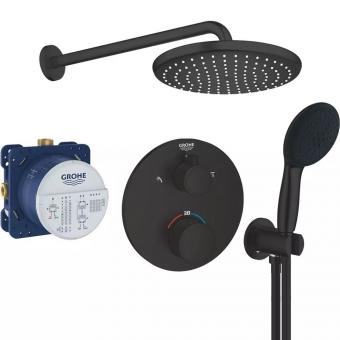 Душева система GROHE Eurosmart Tempesta 250, чорний матовий UA26415SC9: 1