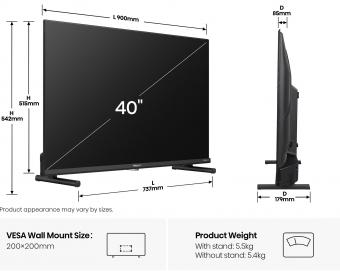 Телевізор Hisense 40A5Q: 5