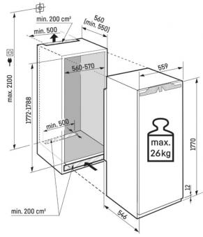Вбудований холодильник LIEBHERR IRBcx 5170 BS0 Peak: 6