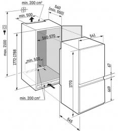Вбудований холодильник LIEBHERR ICBNSd 5123: 8