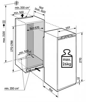 Вбудований холодильник LIEBHERR IRBd 5121 Plus: 6