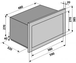 Вбудована мікрохвильова піч VENTOLUX MWBI 20 BK ST: 6