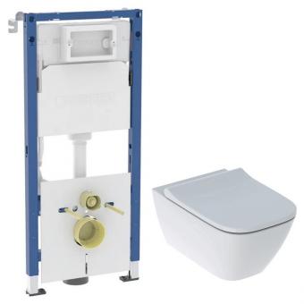 Комплект інсталяції GEBERIT DUOFIX 4в1 458.126.00.2 + унітаз GEBERIT SMYLE SQUARE Rimfre 500.683.00.2 з сид.: 1