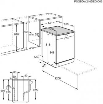 Посудомийна машина Electrolux ESS43210SW: 6