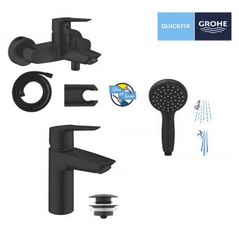Набір змішувачів для ванни GROHE QuickFix Start Black UA303301SQ: 7
