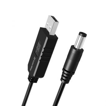Кабель ColorWay для роутера 9V (USB-DC 5.5х2.5mm) 1 м, Black (CW-CBUD066-BK): 3