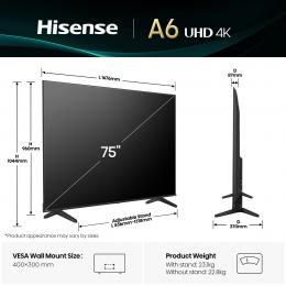Телевізор Hisense 75A6Q: 5