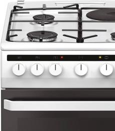 Плита комбінована AMICA 58ME4.38HZPMS(W) ECO: 4