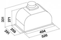 Витяжка Falmec Gruppo Incasso Murano 50 Black glass (CGIW50.E10P6#ZZZN491F): 2