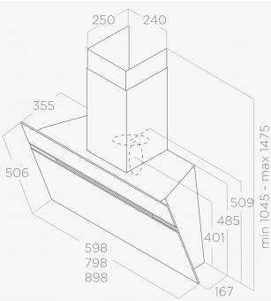 Кухонна витяжка Elica STRIPE @ BL/A/90: 2