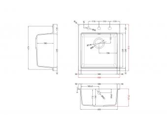 Мийка Elleci Granitek TIME 102 on top cemento 48: 2