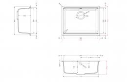 Мийка Elleci Granitek TIME 105 under top bianco 68: 2