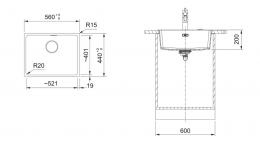 Мийка FRANKE MRG 610-52 оникс 114.0668.904: 2