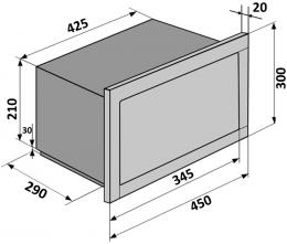 Вбудована мікрохвильова піч VENTOLUX MWBI 15 G BK TC: 4