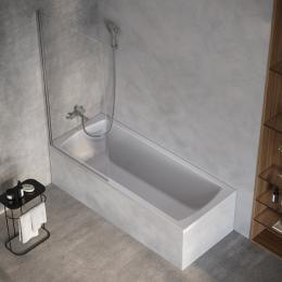 Штора для ванни RAVAK XPSVS1-80 проф. полір. алюміній, скло транспарент X75OMC0FZ1: 1