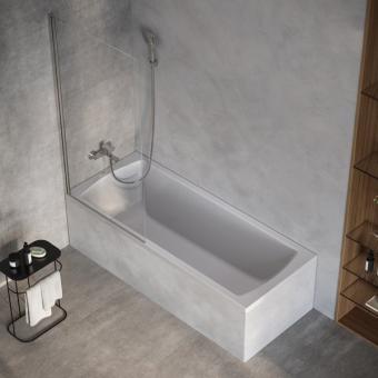 Штора для ванни RAVAK XPSVS1-80 проф. полір. алюміній, скло транспарент X75OMC0FZ1: 1