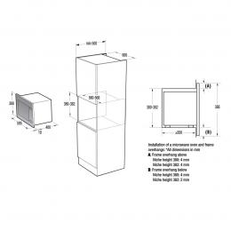 Вбудована мікрохвильова піч Gorenje BM251M2BG: 5
