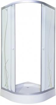 Душова кабіна KO&PO 900х900х1930 профіль сатин, матове скло 7122-11 C15090: 2