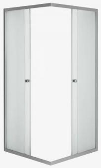 Душова кабіна без піддона KO&PO 800х800х1930 профіль сатин, матове скло 7006 (80) C14790: 3