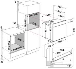 Духова шафа електрична WHIRLPOOL WOI5S8PM1SXA: 6