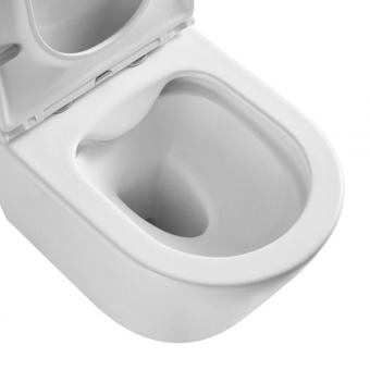 Унітаз підвісний RAVAK WC CONCEPT STYLE UP RimOff із сидінням RKUM000008: 2