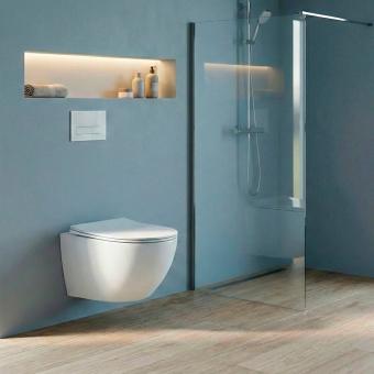 Унітаз підвісний RAVAK WC CONCEPT OVAL RimOff з сидінням RKUM000009: 3