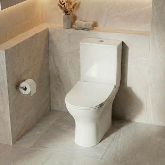 Унітаз компакт RAVAK WC CONCEPT SLIM Combi RimOff з сидінням RKUM100010: 4