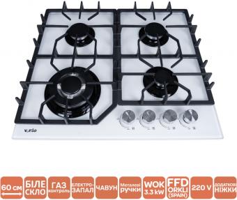 Варильна поверхня газова VENTOLUX HG L7G CEST (WH): 2