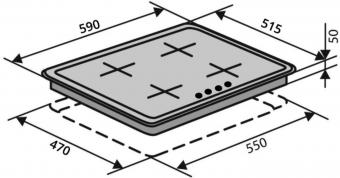 Варильна поверхня газова VENTOLUX HG L7G CEST (WH): 5