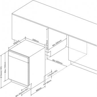 Вбудована посудомийна машина Hansa ZIM634.1B: 2