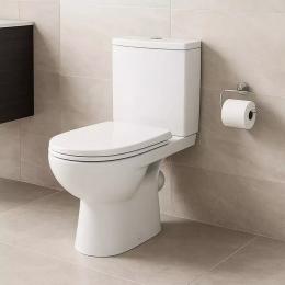 Унітаз компакт KOLO STATUS косий. 3/6 нижн. підведення+сидіння поліпропілен 2397050UA: 2