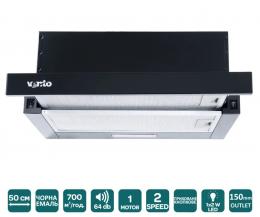 Витяжка VENTOLUX GARDA 50 BK (700) LED 2S: 2