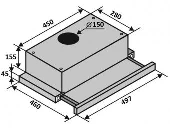 Витяжка VENTOLUX GARDA 50 WH (700) LED 2S: 4