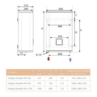 Водонагрівач Atlantic Vertigo Steatite WI-FI 80 ES-MP0652F220-S WD (2250W) silver (EG): 5