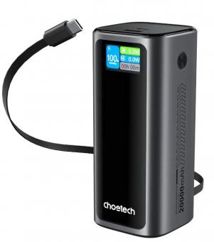 Універсальна мобільна батарея Choetech TFT 20000mAh PD130W (B815C): 1