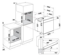 Духова шафа електрична WHIRLPOOL WOI5S8PPM1SBA: 5