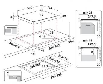 Варильна поверхня індукційна WHIRLPOOL WSQS460NE: 2