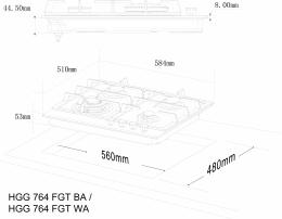 Поверхня газова Interline HGG 764 FGT BA: 5