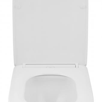 Інсталяція GROHE Rapid SL 3884966Q c панеллю змиву Even 38966000 + унітаз KRONER Eifel WHI483429 Tornado Rimless з сидінням Slim Soft Close Quick Release дюропласт KE483429WHIT (3884966KE483429): 5