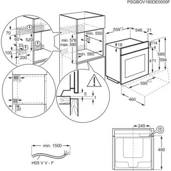 Духова шафа електрична Electrolux EOA9S3SH: 6